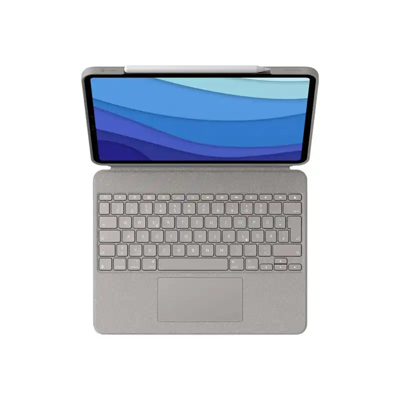 Logitech Combo Touch - Clavier et étui - avec trackpad - rétroéclairé - Apple Smart connector - QWERTY -... (920-010219)_1